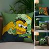 Sad Frog P-Pepe Pillow Case Anti-dustmite Pillowcase Invisible Zipper Silky Short Plush Sofa Cushion Cover