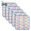 5 шт. кухонных полотенец Rainbow Dot Coral Velvet Rags Super Soft Absorbing Microfiber Towels Kitchen Drying Hands Tableware
