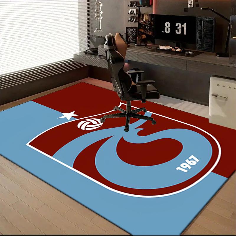 Trabzonspor Crest Emblem Rug Office Floor Mat - Machine Washable for Bedroom, bedroom, livingroom, Room Decor Fan Gifts Christmas