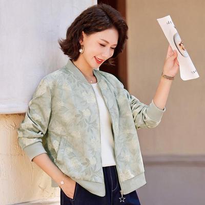 Пальто Pasite 2025 Осень с бейсбольным воротником для женщин среднего возраста