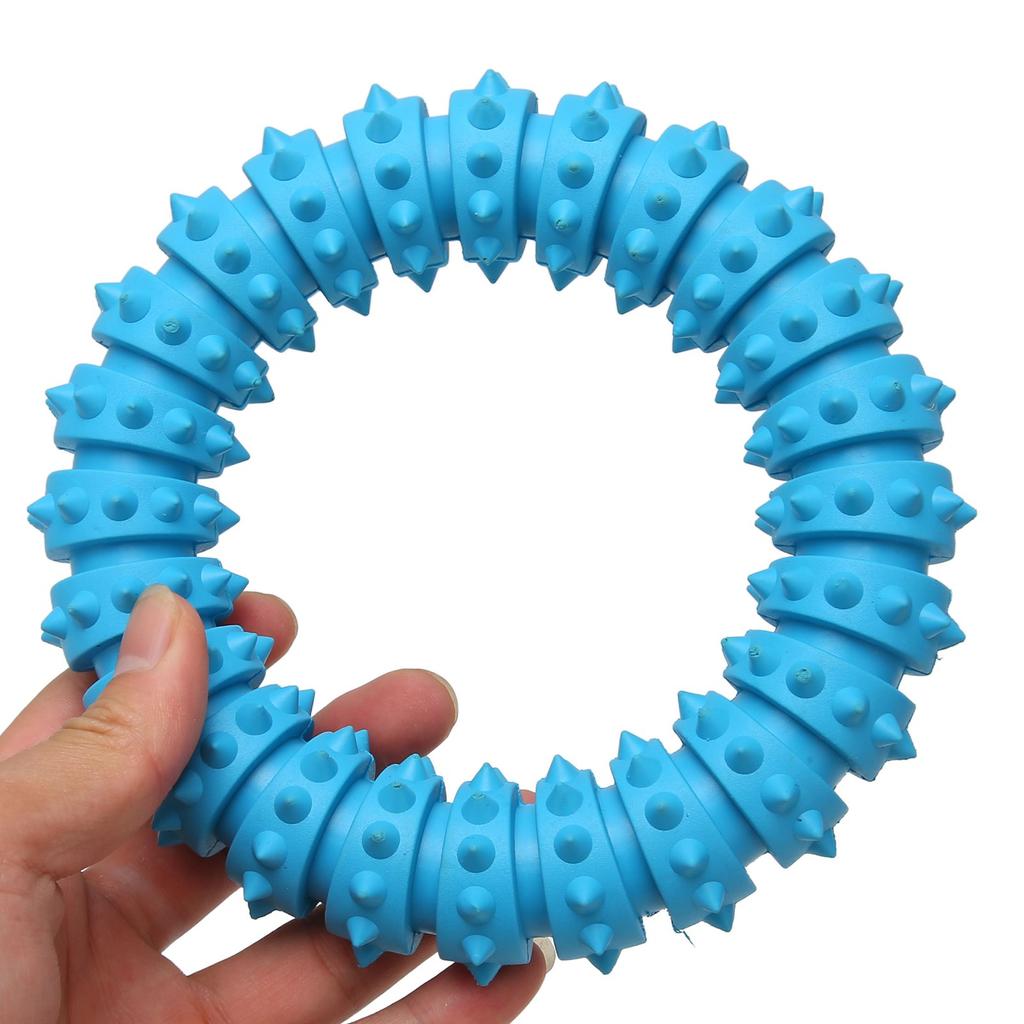 Игрушка-кольцо для собак из мягкой резины, устойчивая к укусам, интерактивная игрушка-кольцо для жевания собак среднего размера