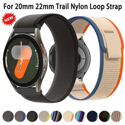 20 мм 22 мм Нейлоновый ремешок-петля для Trail для Samsung Galaxy Watch 7 FE 6 5 4 40 мм 44 мм Браслет для Huawei Watch 5 4 Pro GT5-4-3 46 мм Ремешок