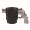 350ml Novelty Mug Revolver Handle Mug Coffee Cup Ceramic Personalized Decorations for Coffee Tea Milk 3D Mold Non-slip Glaze Cup
