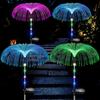 Solar Jellyfish Lights 7 Color Changing Solar Garden Lights Waterproof Outdoor Flowers Lamp Courtyard Pathway Landscape Decor