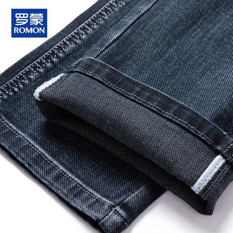ROMON Мужские джинсы прямого кроя свободного покроя стрейч