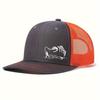 Fishing Printed Net Hat Truck Driver Micro Curved Eared Hip Hop Urban Street Style Male Duck Hat Suitable For Fishing And Mountaineering Lovers