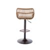 The modern bar stool set consists of two adjustable footstools, suitable for kitchens and dining rooms