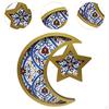 Ramadan Serving Tray Decoration Moon Star for Wedding Gatherings Events