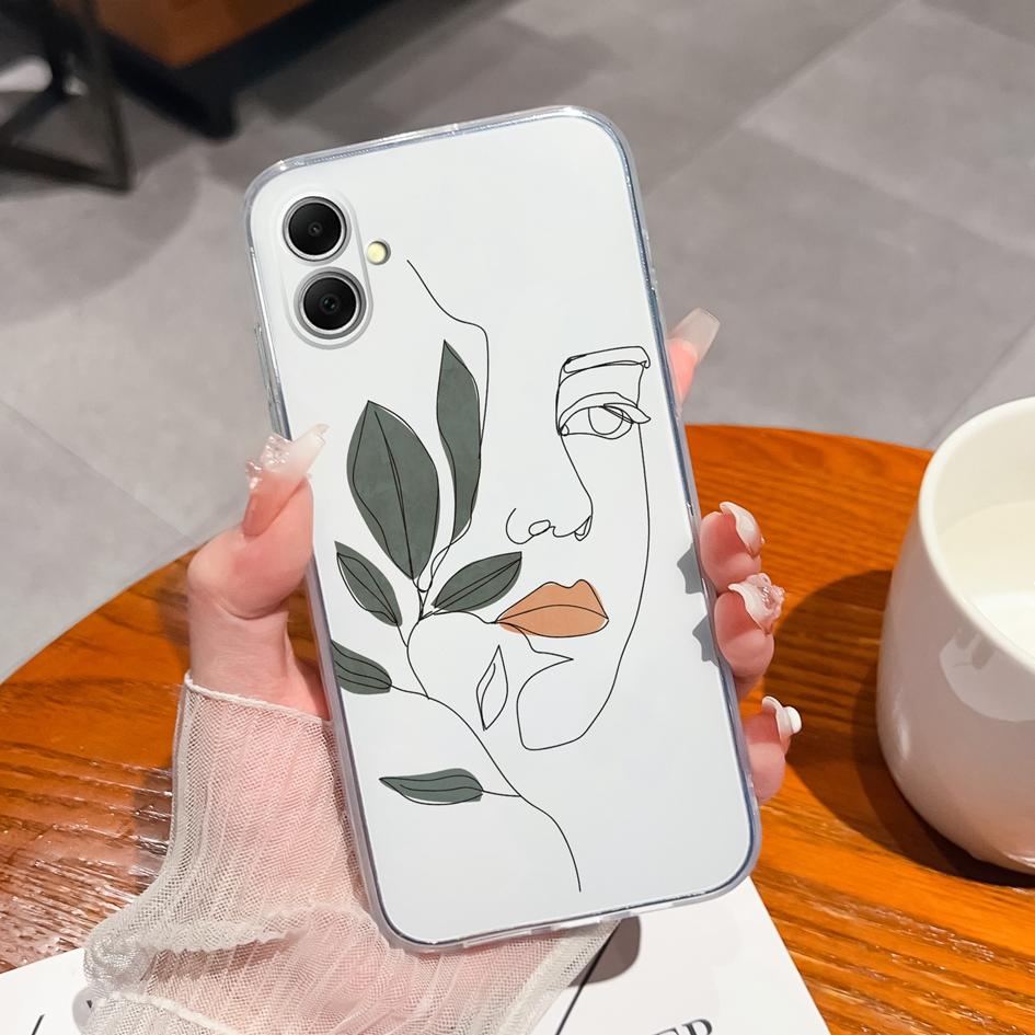 Чехлы для телефонов Samsung A35 A05S S23 FE A55 A34 Xcover 7 S24 Plus A15 «Милый астронавт» для девочек, мягкий силиконовый прозрачный популярный чехол-бампер для Galaxy