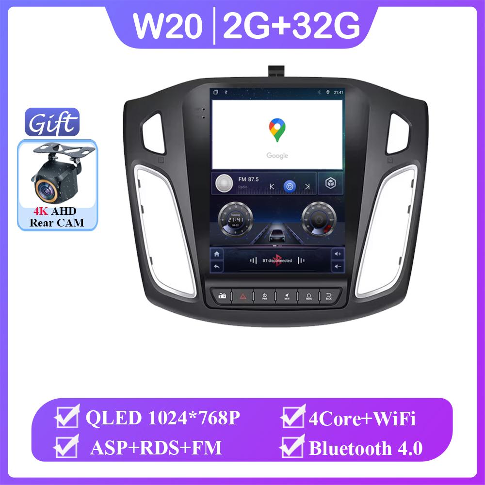 9,7-дюймовый экран для Ford Focus 3 Mk 3 2011-2019 Автомобильный DVD Авторадио Carplay 4G Мультимедийный Плеер WIFIGPS Навигация NP Нет 2din DVD