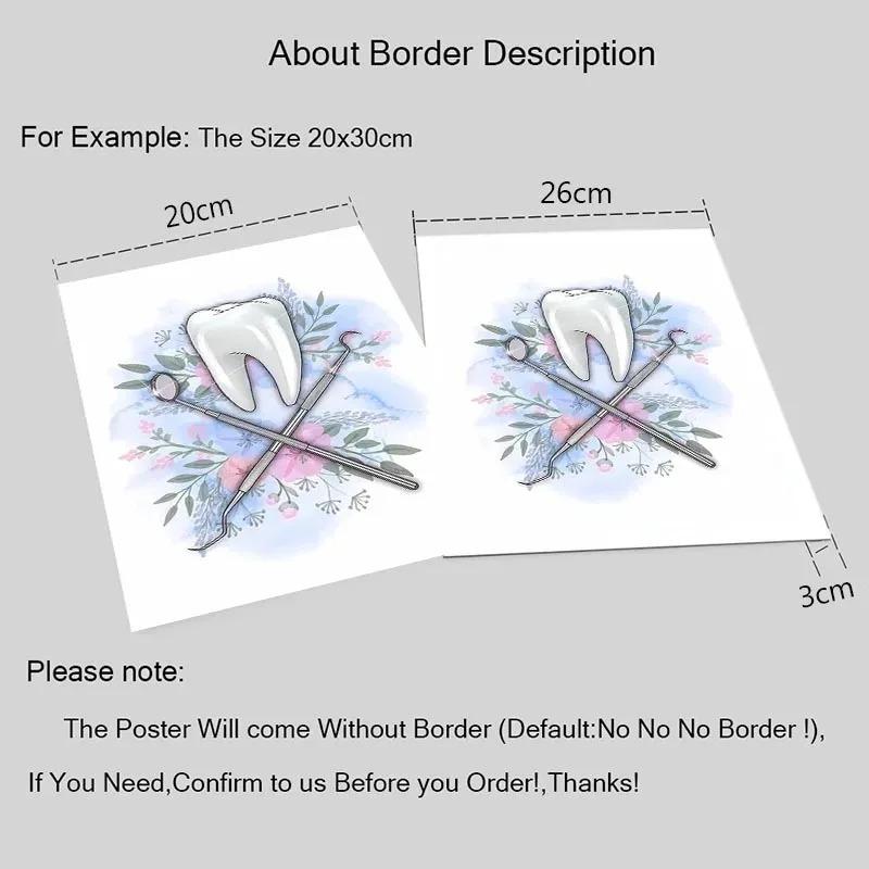 Абстрактные акварельные цветы, анатомия зубов, плакаты и принты, настенные художественные картины для стоматолога, картины на холсте для украшения дома в клинике