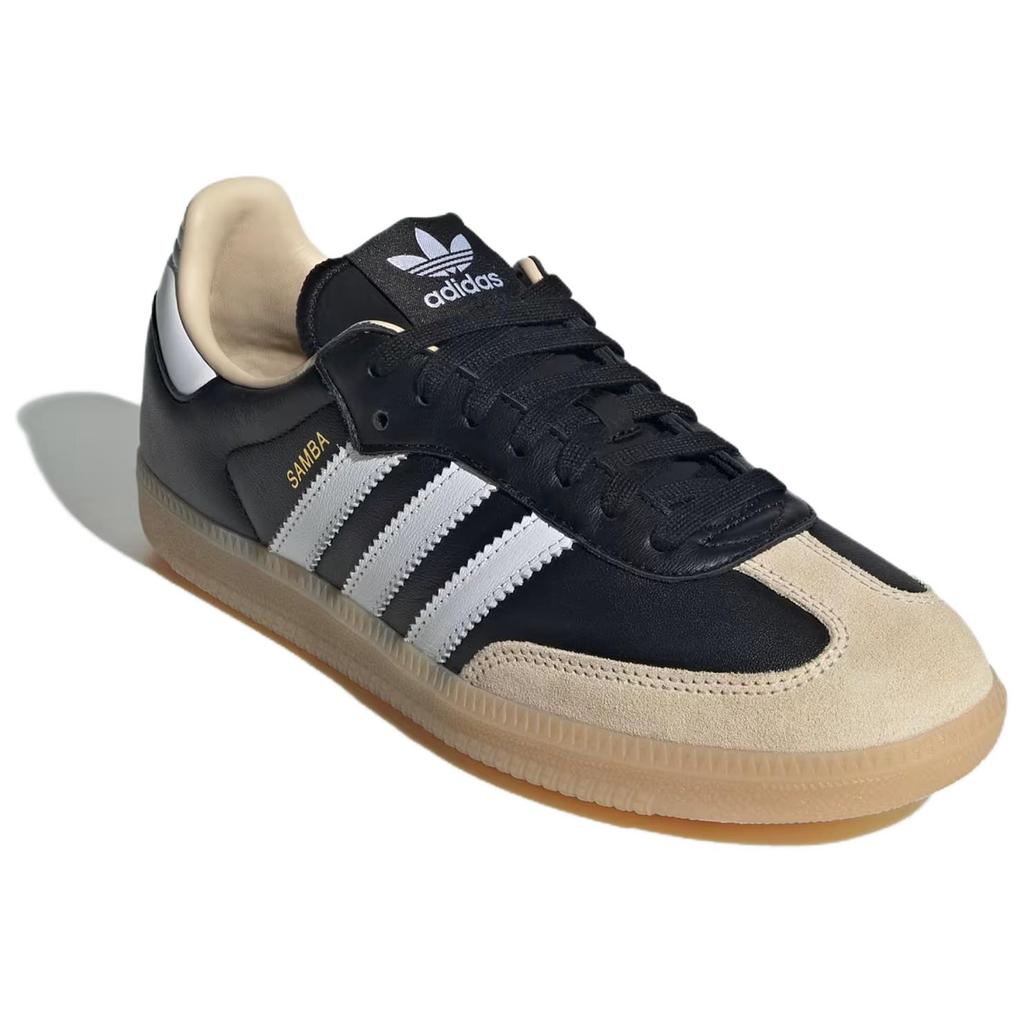 Adidas Кроссовки Samba OG Черно-белые с резиновой подошвой Унисекс Основной черный Облачно-белый JS3832