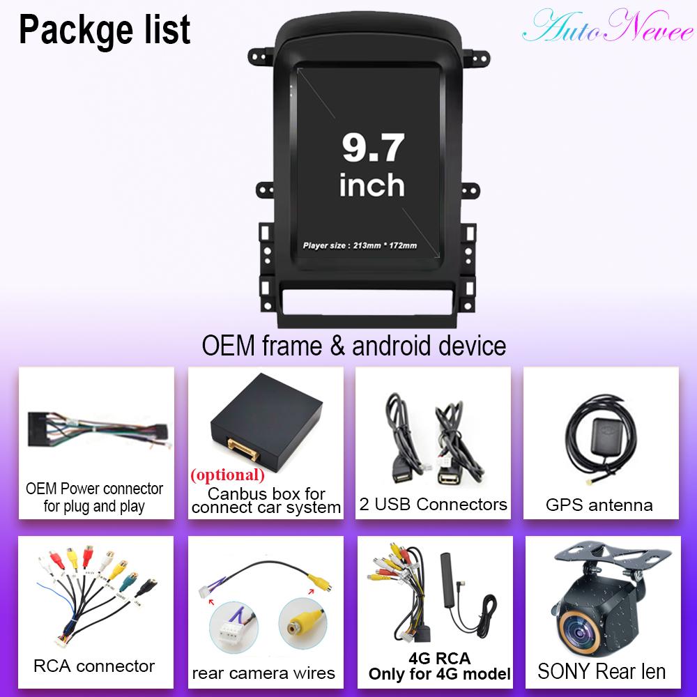 9,7-дюймовый экран Android 14 2Din автомобильное радио для Chevrolet Captiva 2006-2011 мультимедийный проигрыватель GPS-навигация головное устройство без 2din