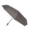 [Только в Интернете] Зонт-УраВаза 3-секундный, Автоматическое открытие/закрытие, Однокнопочный, Большой, Защита от УФ-лучей, Складной зонт, 60 см, В полоску, Черный, 10342