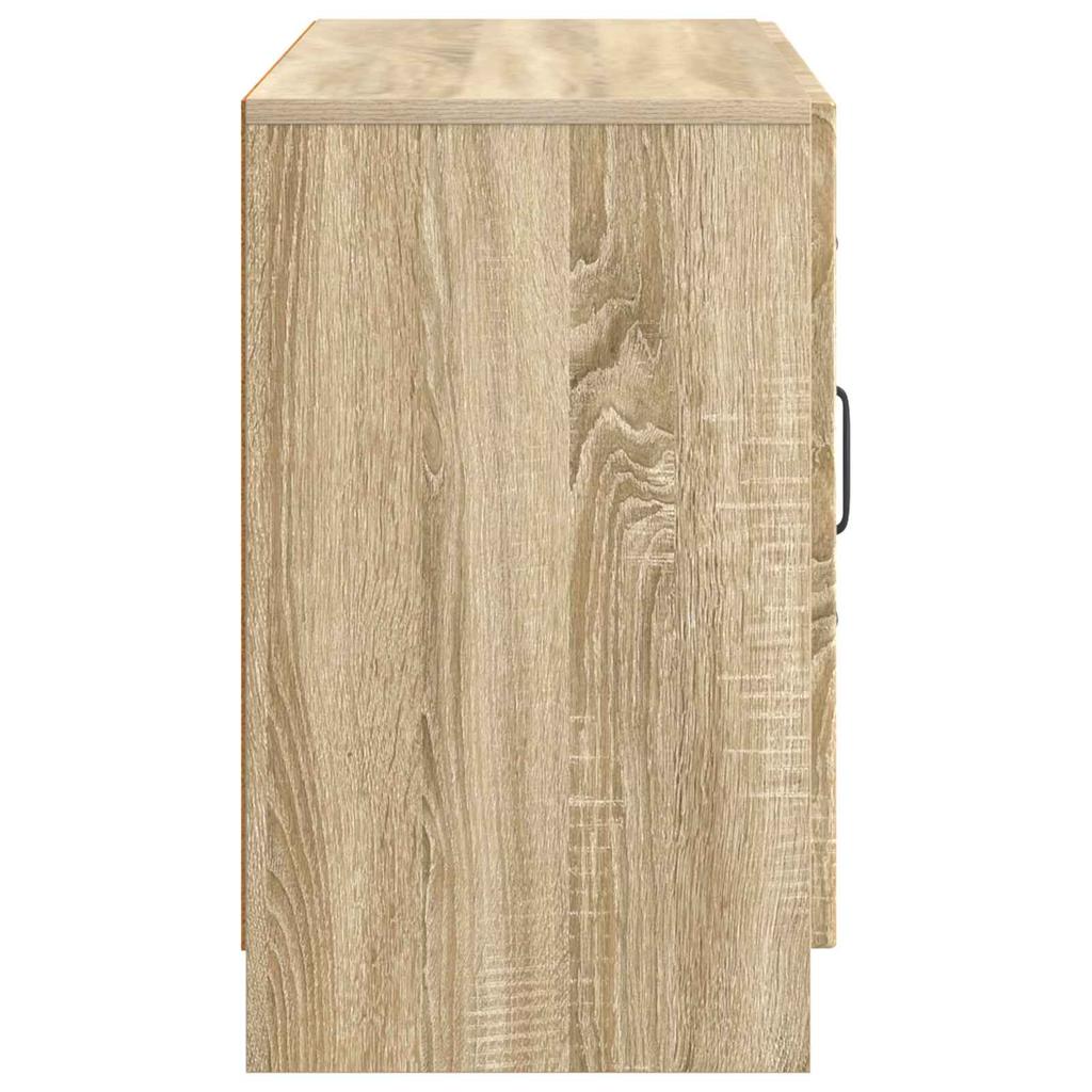 Sideboard in Sonoma Oak Finish 89 x 34.5 x 57 cm Particleboard