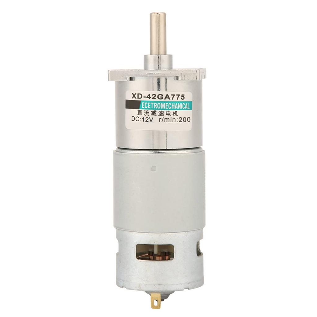 Регулируемый мотор-редуктор постоянного тока 35 Вт Микромотор постоянного тока Коллекторный двигатель постоянного тока Мотор, 12 В/24 В Скорость CW/CCW XD-42GA775 2-полюсный (200 об/мин 12 В)