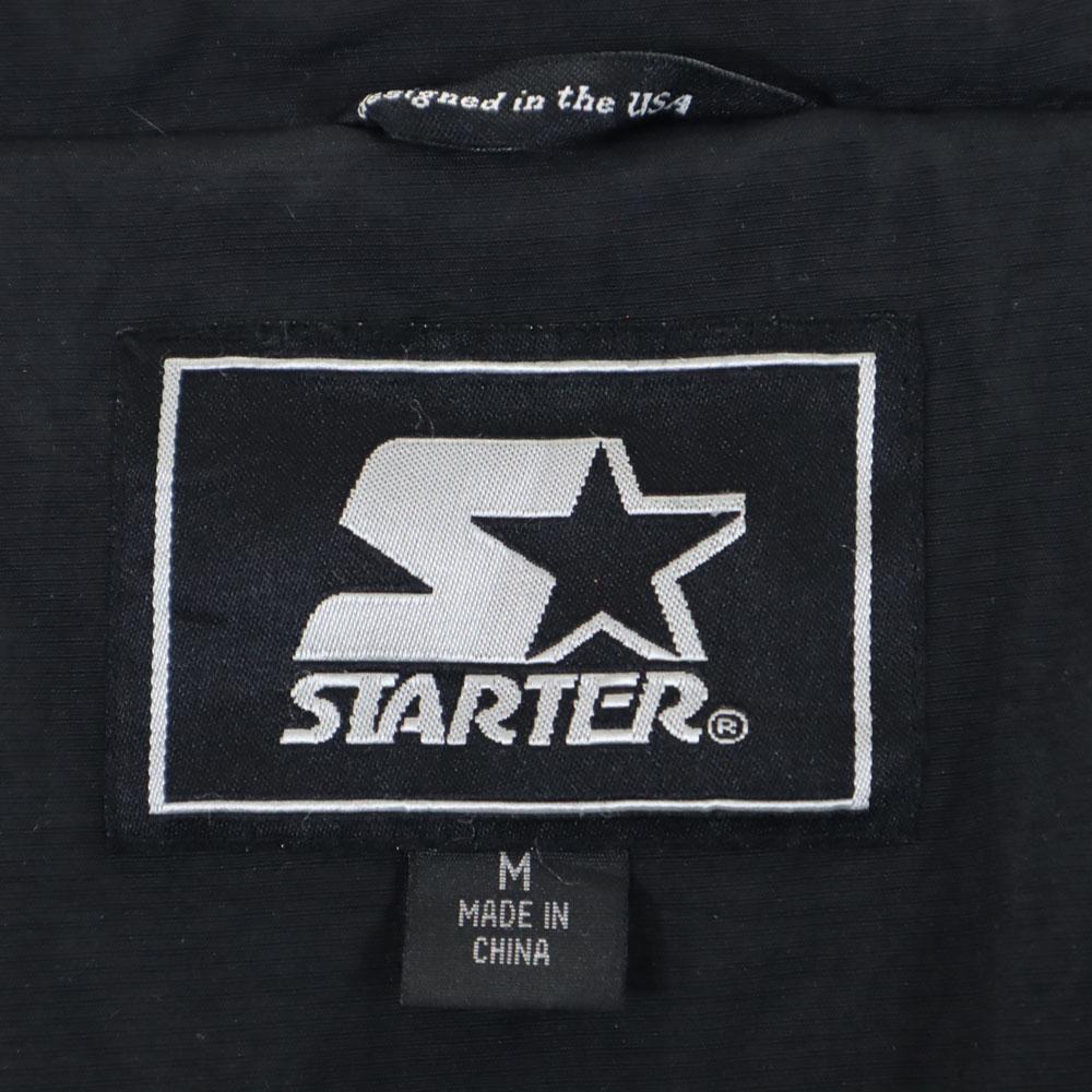 STARTER 00-е Куртка на молнии с длинным рукавом M Серия Black Флисовая подкладка Пожилая мужская Б/у