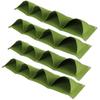 4 шт. 4 кармана для выращивания растений, настенный многоразовый разлагаемый фетровый садовый горшок, зеленый