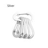 Alloy Carabiner 5PC Aluminum Outdoor Backpack Camping Climbing Buckle Fishing Hook Keychain Lock Buckle Snap Clip Tools