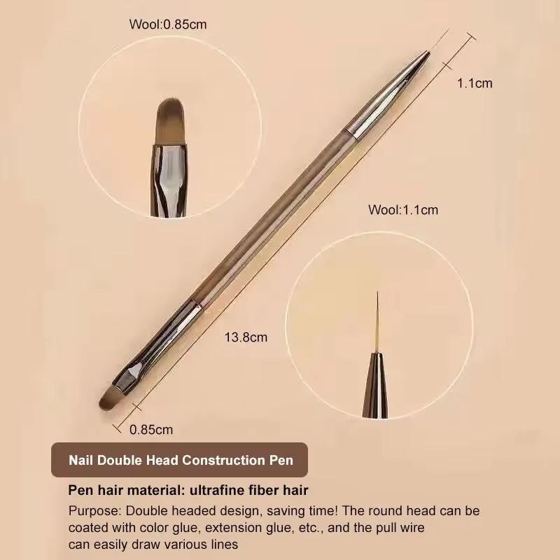 9 UV Gel Pen Nail Brush DIY Nail Brush Acrylic Painting Brush, Eyeliner for Nail Design Nail Tip Display Painting Tools.