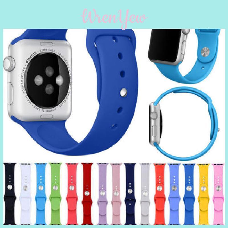 Ремешок для Apple Watch с тонкой талией, силиконовый ремешок, двойная пряжка, легкий, для фитнеса