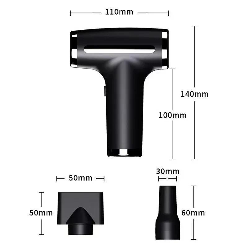 Powerful 11000RPM 4 In 1 Wireless Hair Dryer Multifunctional Air Duster Blower Travel USB Rechargeable Negative Ions Blow Dryer