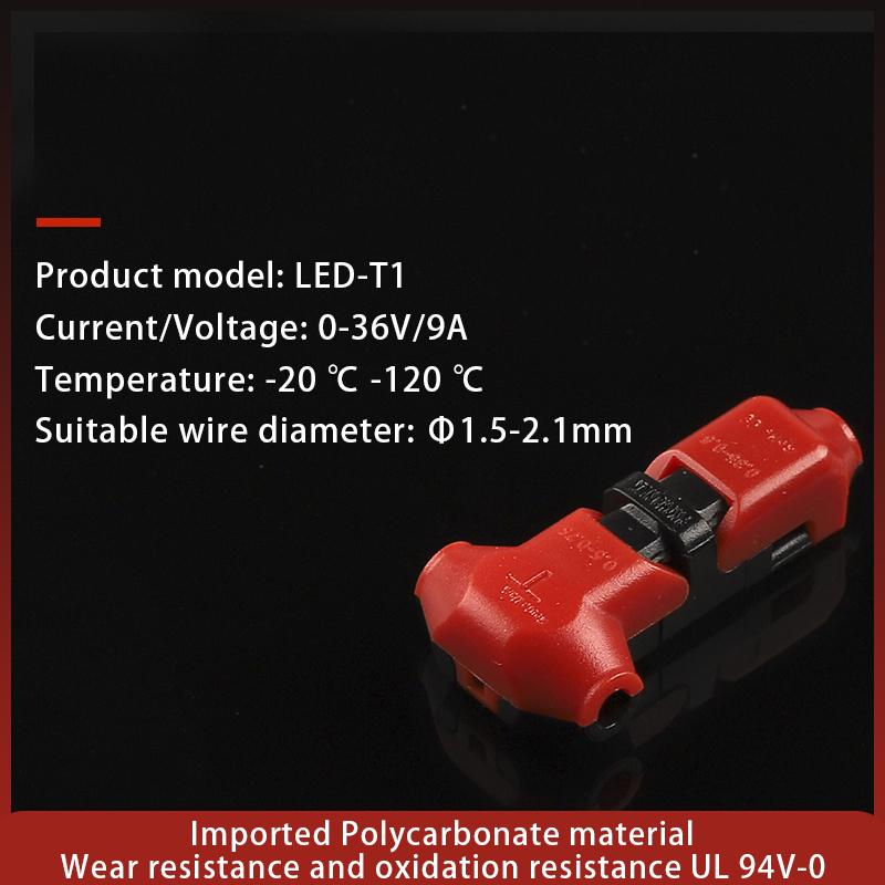 Мини-проводной кабель Snap In Universal Compact Wire T Tap Quick Splice Wiring Connector Connections Joiners Auto Plug Accessories