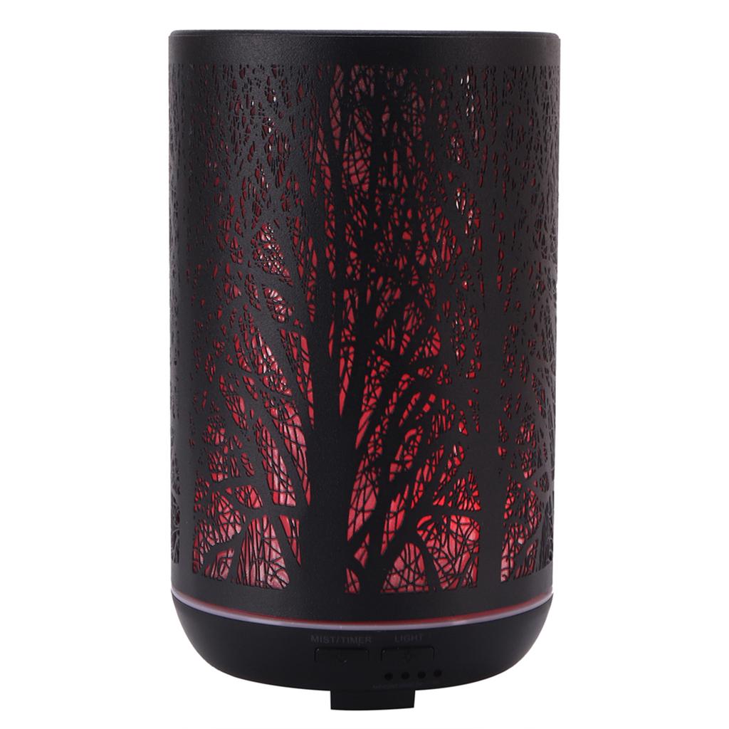 300ml Air Humidifier 2 in 1 Ambient Night Light Aroma Aromatherapy Diffuser Black 100?240VEU Plug