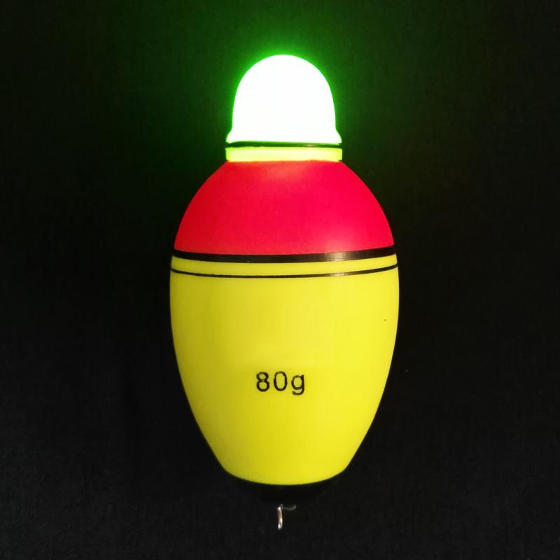 80г 100г Светящийся Электронный Светодиодный Свет Рыболовный Поплавок Бойя Может Изменять Цвет Палочка Поплавок Буй Светящиеся Ночные Рыболовные Поплавки Инструменты