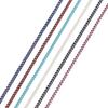 10 yards/Roll Flat Grinding Skin Chains Diy Jewelry Making Connectors Bracelets Necklace Width 1.5 Mm Copper Bulk Chain Finding