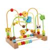 Bead Maze Roller Coaster, Educational Wooden Circle Toy for Toddlers