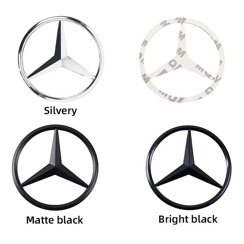 9cm ABS Car Rear Trunk Emblem Sticker Mercedes-Benz S320 W164 W203 W204 W168 C180 E320 A200 CLA CLK CLS ML Compatible QQ69