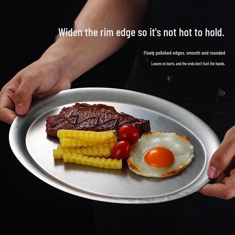 ZISIZ Большой Винтажный Набор Подносов из Нержавеющей Стали Золотого Цвета Многоцелевой