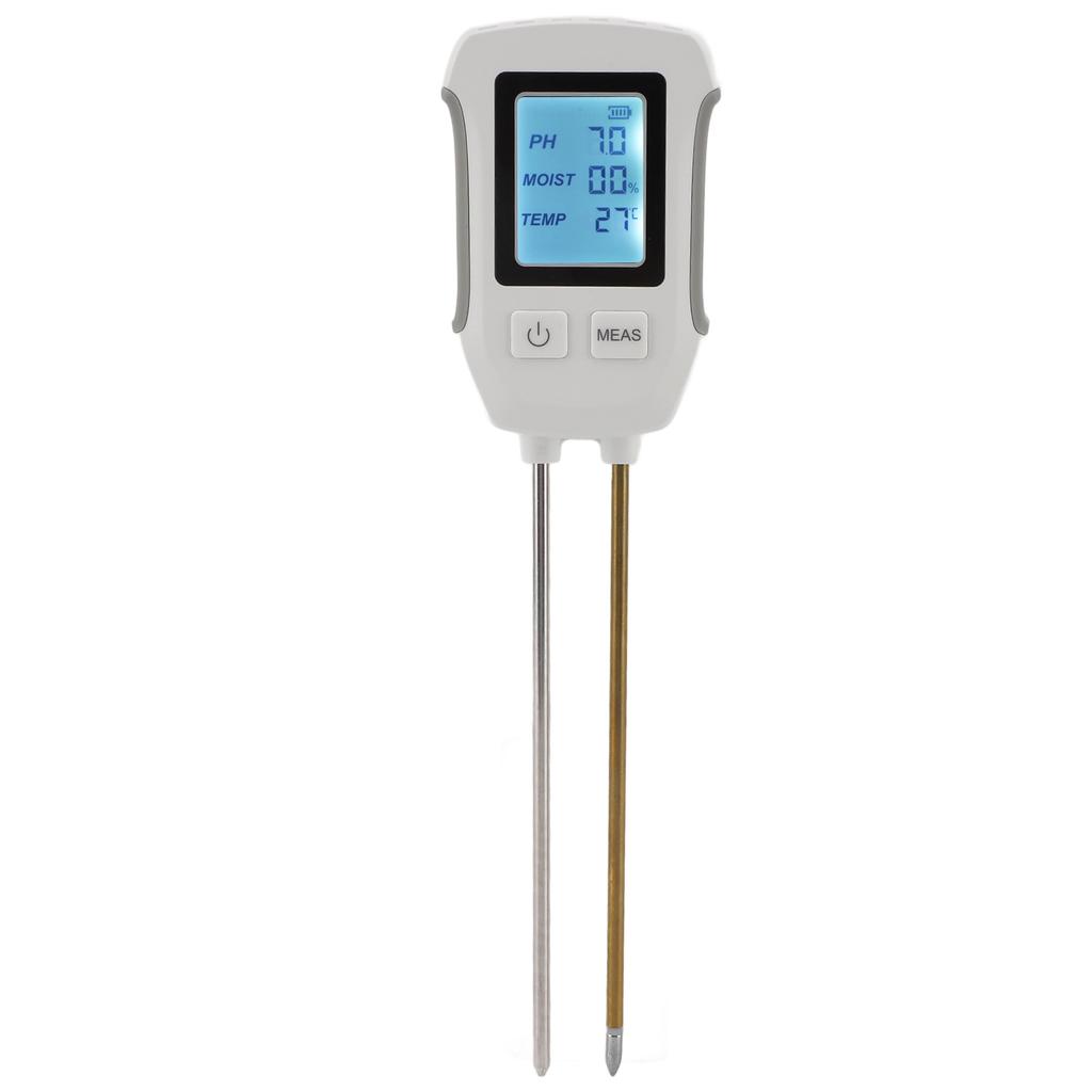 Soil Moisture Tester with Dual Probe Digital Display High Accuracy Soil PH Meter for Gardening