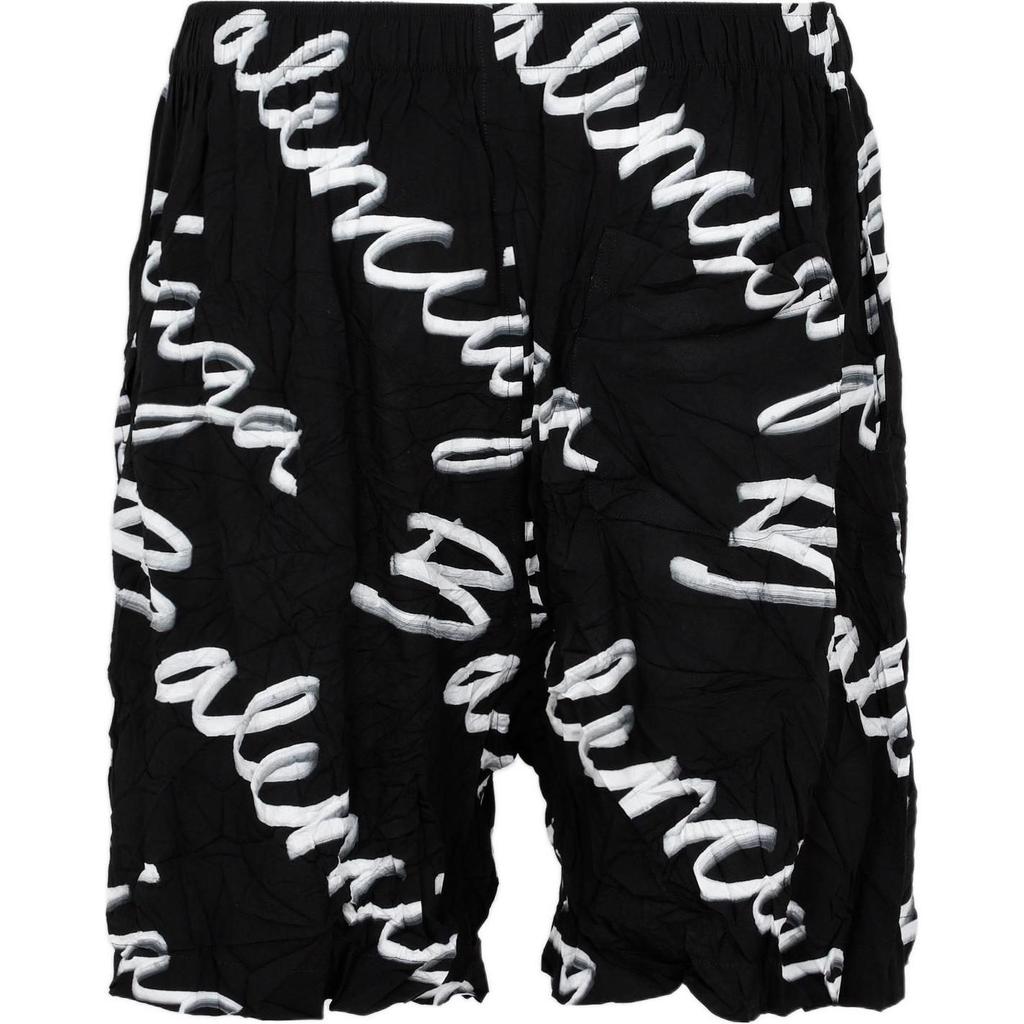 Balenciaga Шорты-бермуды с логотипом-каракулями 672410TML131070