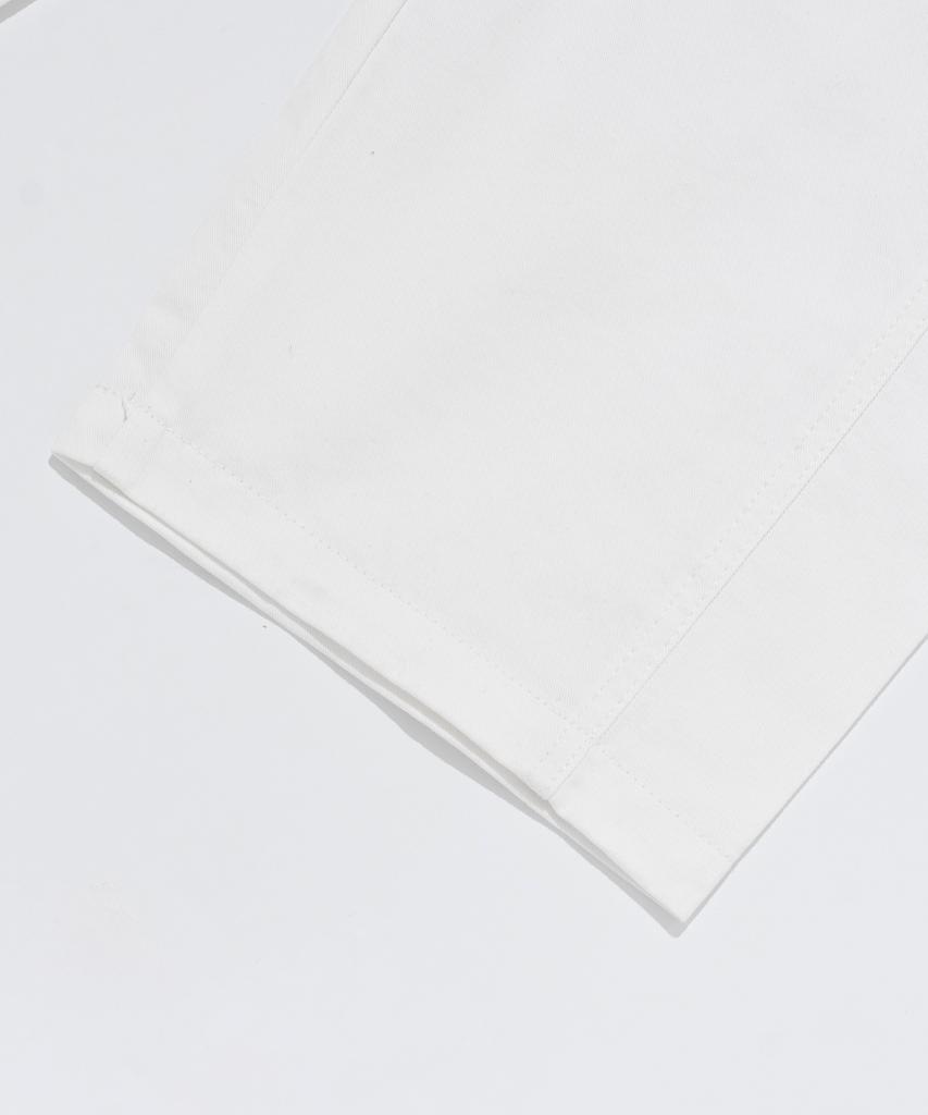 CARGOBROS FOR WOMAN Curved Stitch Bio Cotton Pants (Ivory)