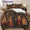 Medieval court life and grape harvesting bedding, duvet cover, pillowcase, home decoration, birthday gift (1 * duvet cover+2 * pillowcase, coreless)