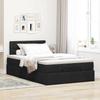 Maison Exclusive - Lit ottoman avec matelas noir 120x200 cm tissu