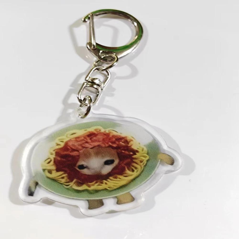 Портативный брелок для ключей с подвеской в виде кота на акриловую сумку, брелок для ключей с подвеской в виде счастливого забавного кота для мужчин