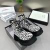 2024 New Lace Up Zipper Women Boots Round Toe Mixed Colors Leopard Print Platform Water Proof Fashion Boots Shoes for Women