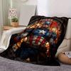 1pc Captain America Printing Blanket - Soft, All-Season Throw for Living Room, Bedroom,Personalized Gift with Adorable Cartoon Design