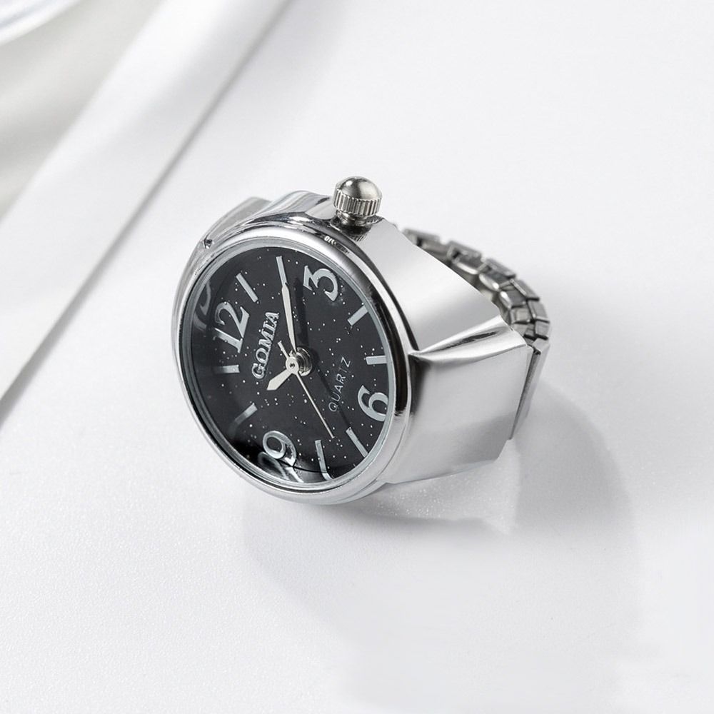 Сплав цифровые часы для пары кольцо кварцевые круглые кварцевые кольца для пальцев модные эластичные кольца для мужчин