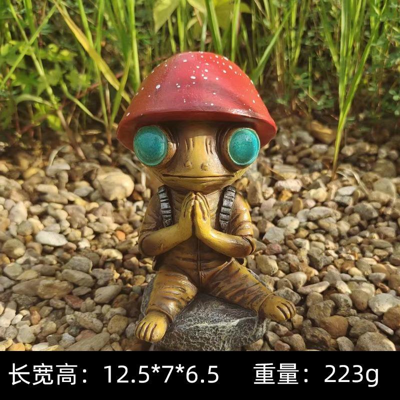 Halloween Alien Statue Garden Resin Handicrafts Decorative Item Decoration Spirit Decorative Item Gift