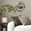 30x30cm Round Glass Wall Clock that Becomes a Natural Part of Your Home's Landscape