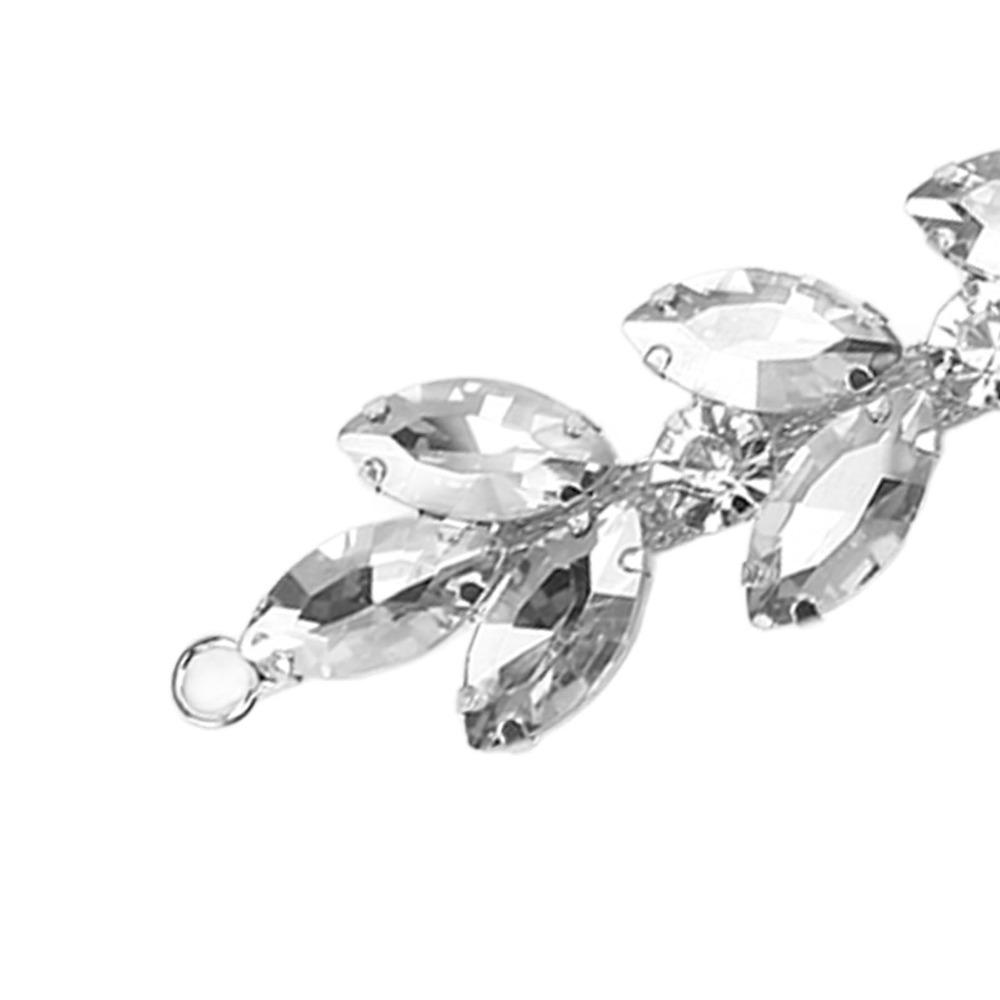 1pcs Sparkling DIY Craft Chains Glass Flower shape Versatile Rhinestone Chain For Women