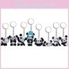 Plastic Animal Keychain With 3d Panda Figure For Souvenir And Promotional Events