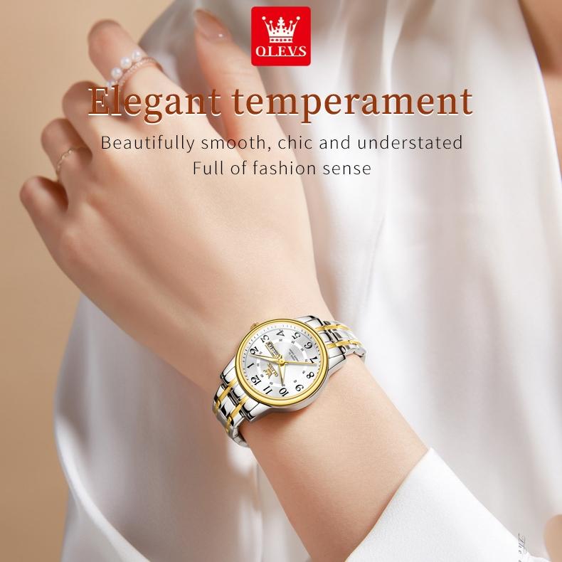 OLEVS Брендовые часы Новые простые кварцевые часы для любителей выражений Нишевые женские часы Женские часы