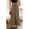 Loose Solid Color Elastic Waist Pants Loose Pure Color Elastic High Waist Pants