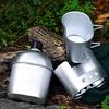 3-Piece Canteen Cup Stove Pouch Kit Military Camping Cookware Set 800ml Canteen 600ml Cup Stove with Cover Bag