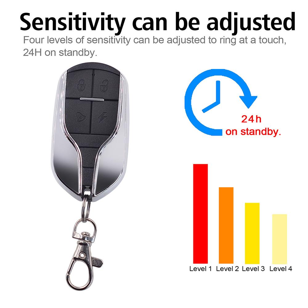 Противоугонная сигнализация для мотоцикла, велосипеда, беспроводной пульт дистанционного управления, велосипедная охранная сигнализация, 125 дБ, электрическая автомобильная охранная сигнализация, защита от срезания резьбы